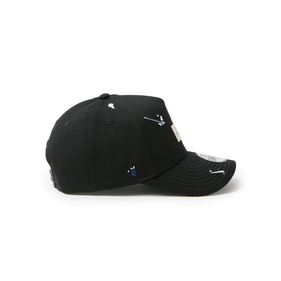 キッズ Youth 9FORTY A-Frame Splash Embroidery ウーブンパッチ ブラック/クローム | NEW ERA ニューエラ公式オンラインストア
