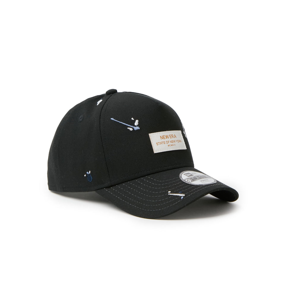 キッズ Youth 9FORTY A-Frame Splash Embroidery ウーブンパッチ ブラック/クローム | NEW ERA ニューエラ公式オンラインストア