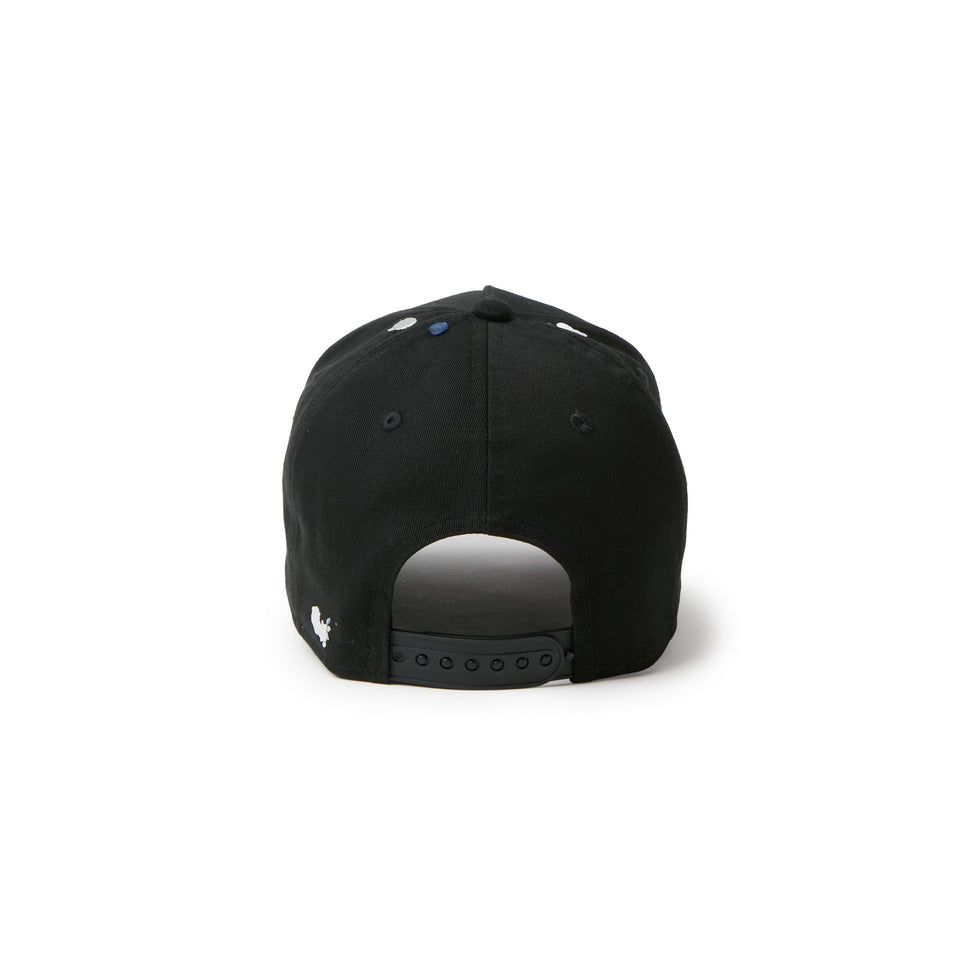 キッズ Youth 9FORTY A-Frame Splash Embroidery ウーブンパッチ ブラック/クローム | NEW ERA ニューエラ公式オンラインストア