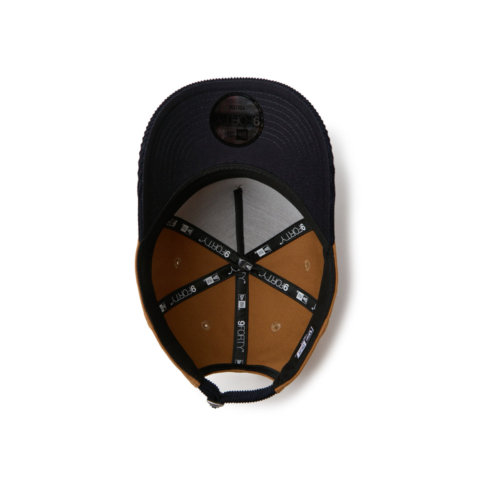 キッズ Youth 9FORTY A-Frame Duck Canvas ウーブンパッチ ネイビー/ウォルナット | NEW ERA ニューエラ公式オンラインストア