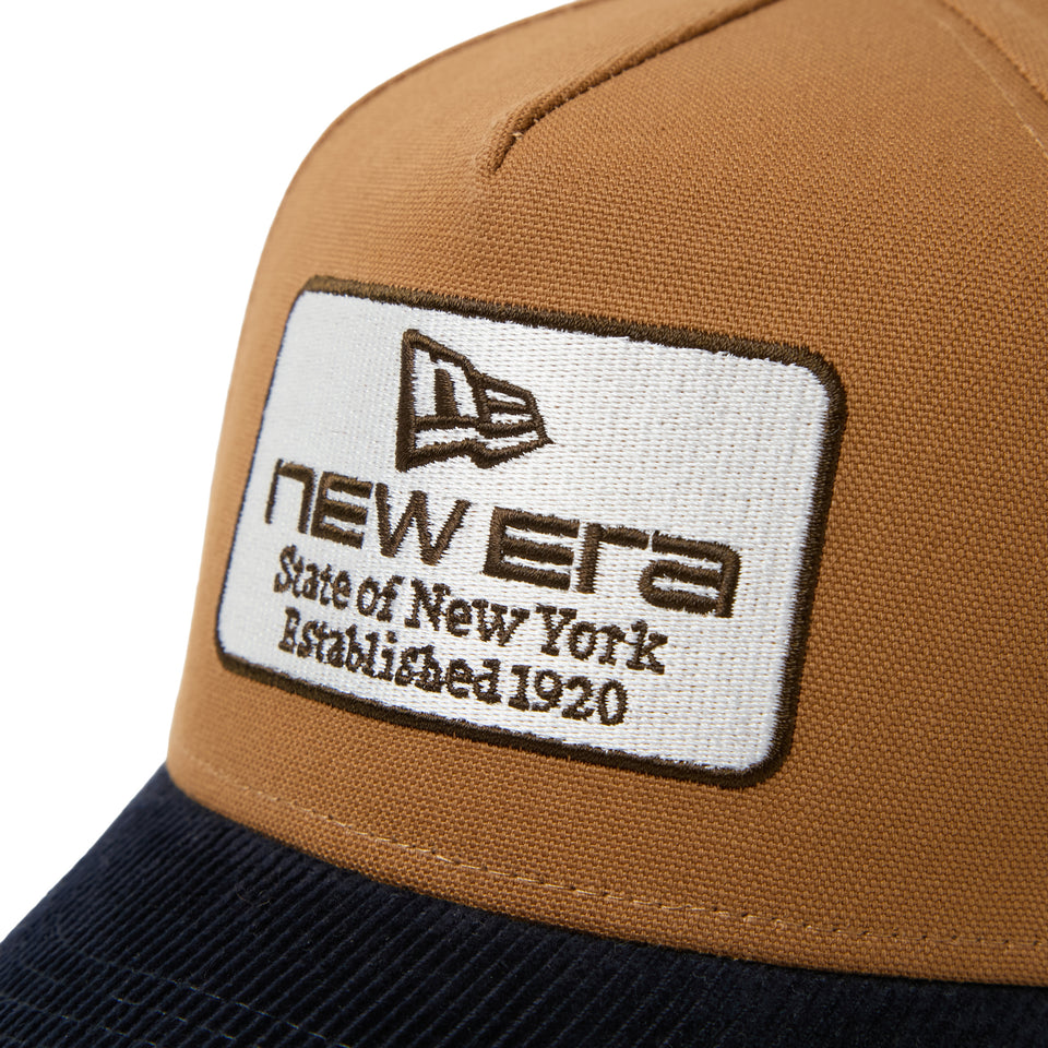 キッズ Youth 9FORTY A-Frame Duck Canvas ウーブンパッチ ネイビー/ウォルナット | NEW ERA ニューエラ公式オンラインストア