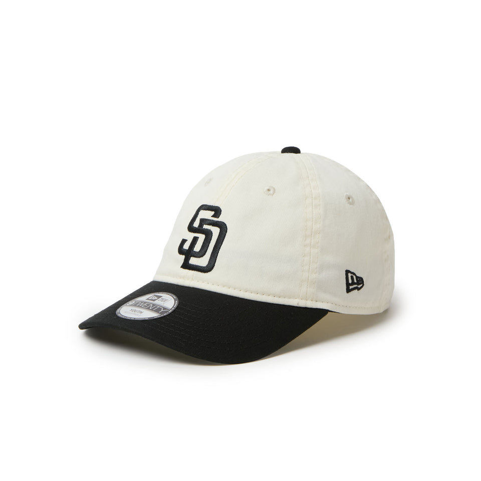 キッズ Youth 9TWENTY MLB 2-Tone サンディエゴ・パドレス クロームホワイト/ブラック | NEW ERA ニューエラ公式オンラインストア