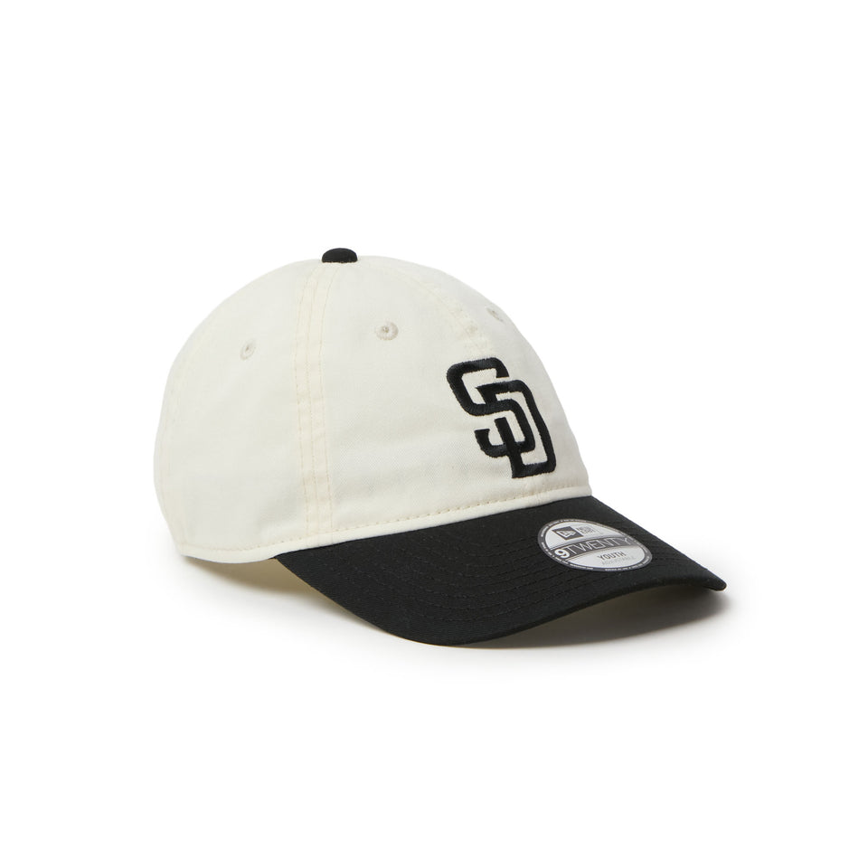 キッズ Youth 9TWENTY MLB 2-Tone サンディエゴ・パドレス クロームホワイト/ブラック | NEW ERA ニューエラ公式オンラインストア