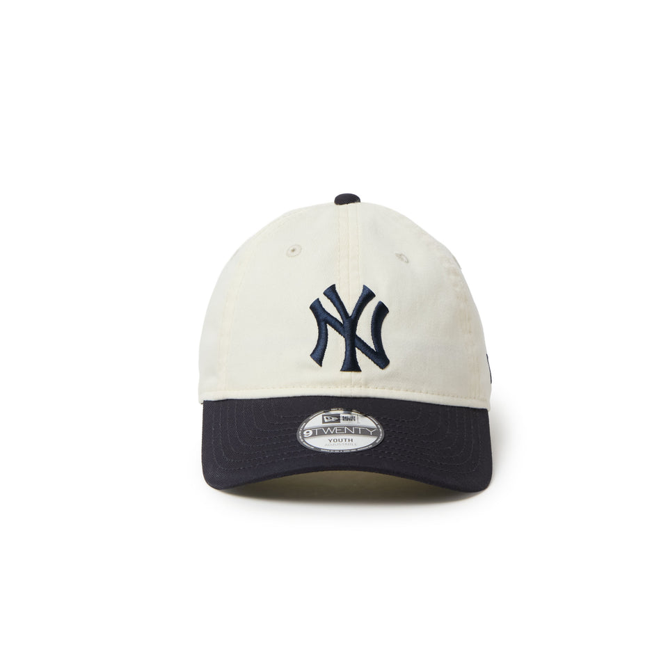 キッズ Youth 9TWENTY MLB 2-Tone ニューヨーク・ヤンキース クロームホワイト/ネイビー | NEW ERA ニューエラ公式オンラインストア
