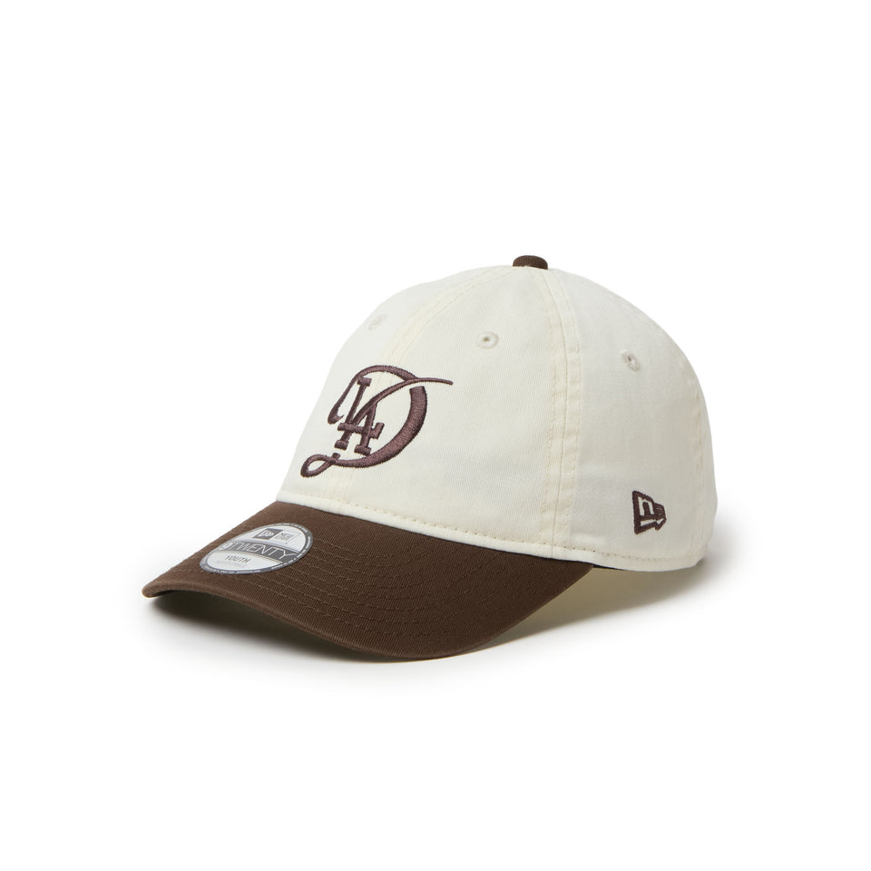 キッズ Youth 9TWENTY MLB 2-Tone ロサンゼルス・ドジャース シティーコネクトロゴ クロームホワイト/ウォルナット | NEW ERA ニューエラ公式オンラインストア
