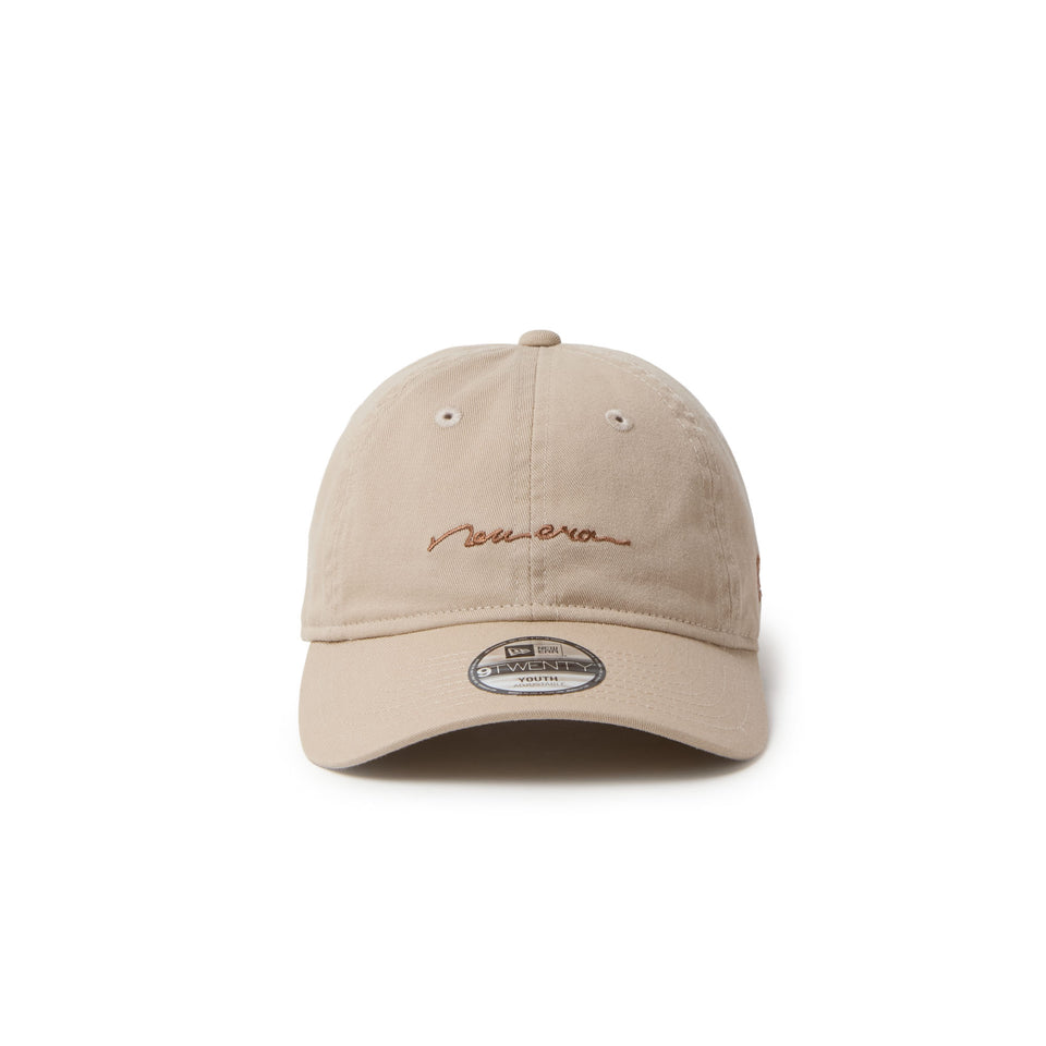 キッズ Youth 9TWENTY Handwritten Logo ニューベージュ | NEW ERA ニューエラ公式オンラインストア