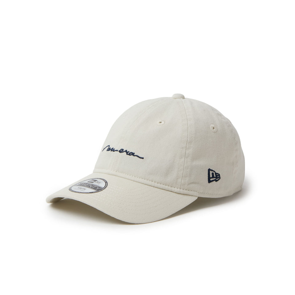 キッズ Youth 9TWENTY Handwritten Logo アイボリー | NEW ERA ニューエラ公式オンラインストア