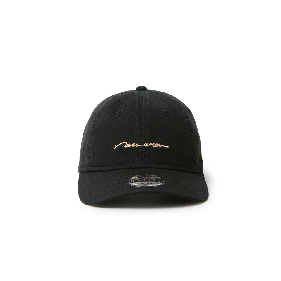 キッズ Youth 9TWENTY Handwritten Logo ブラック | NEW ERA ニューエラ公式オンラインストア