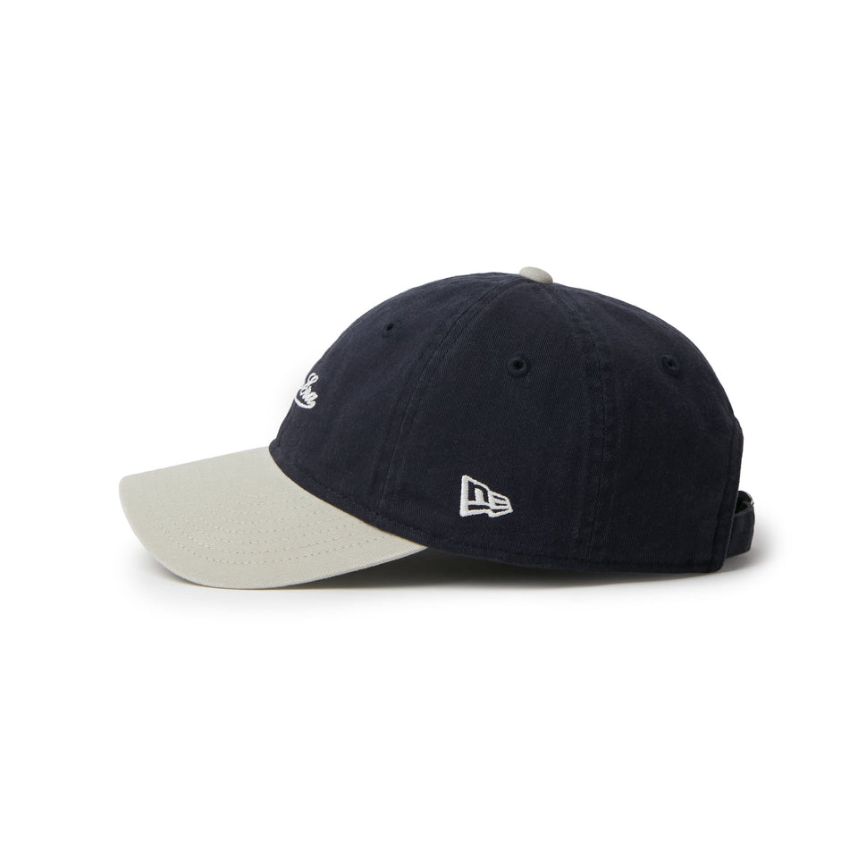 キッズ Youth 9TWENTY Classic Script Logo ネイビー/ペブル | NEW ERA ニューエラ公式オンラインストア