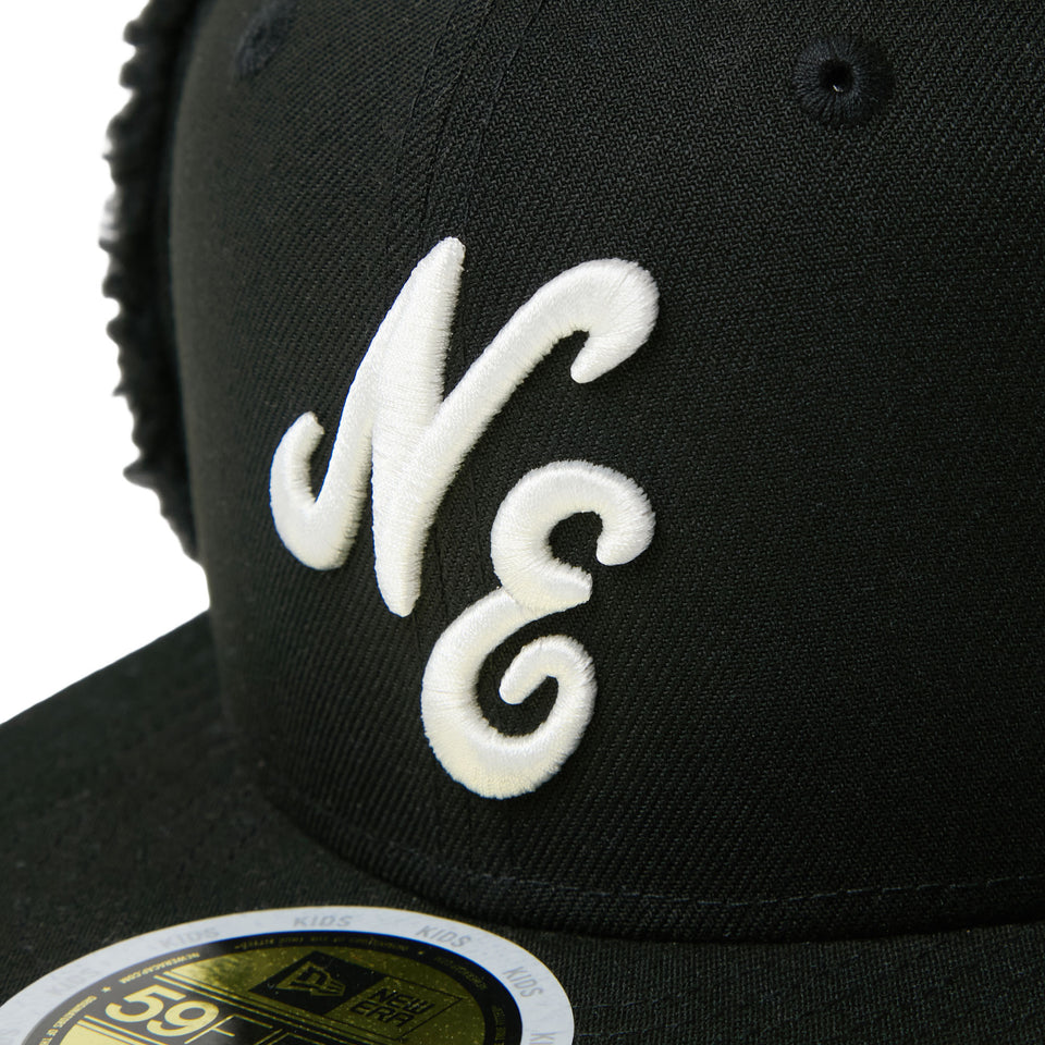 キッズ Youth 59FIFTY Dog Ear ドッグイヤー クラシックロゴ ブラック | NEW ERA ニューエラ公式オンラインストア