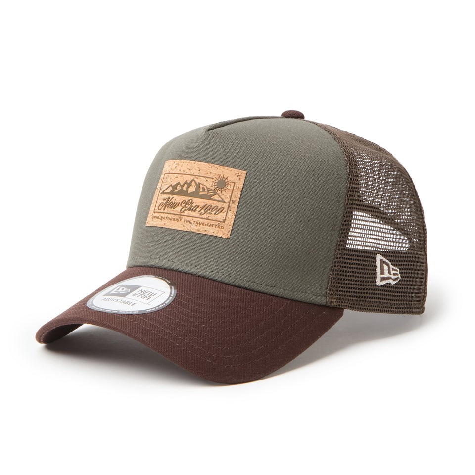 9FORTY A-Frame Trucker Cork Patch コルクパッチ モス/バーントウッド | アウトドア | NEW ERA ニューエラ公式オンラインストア