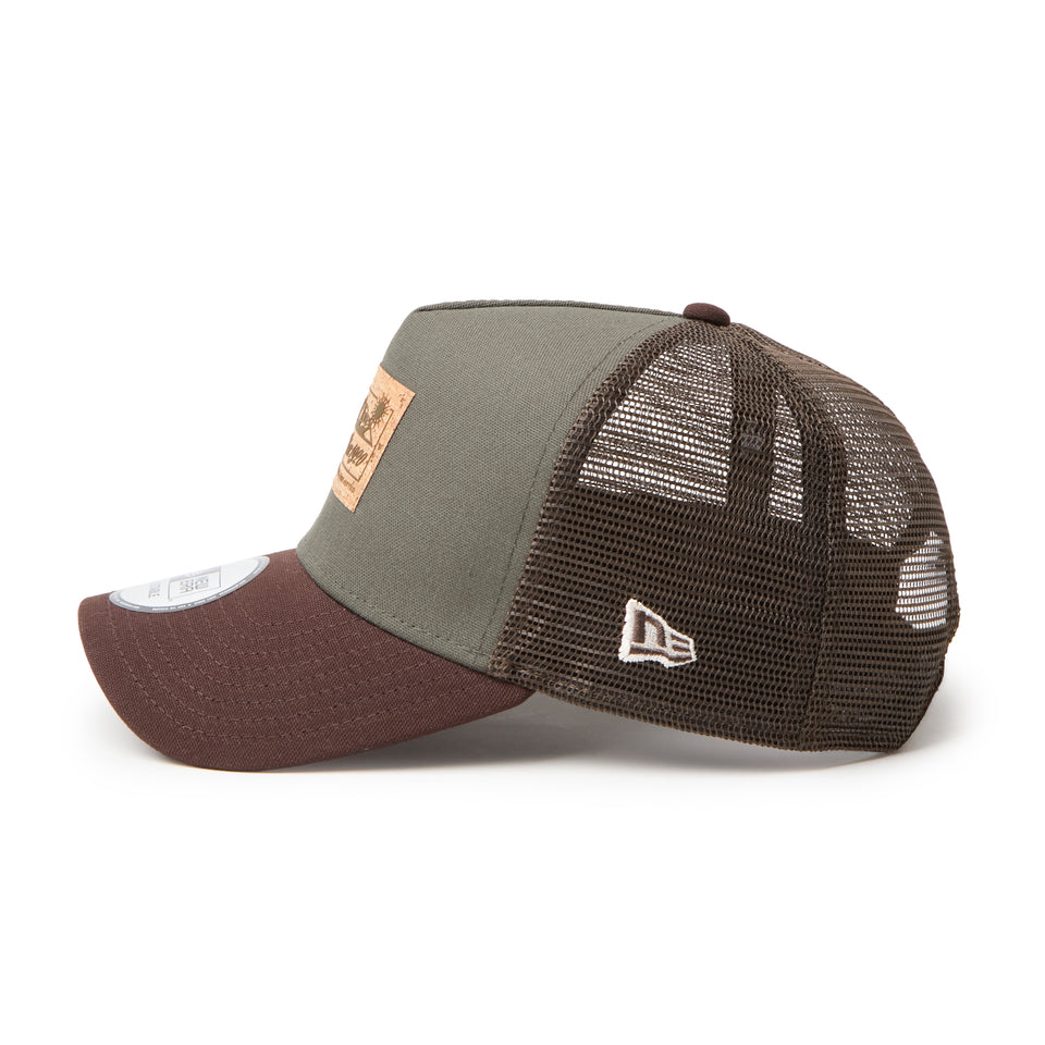9FORTY A-Frame Trucker Cork Patch コルクパッチ モス/バーントウッド | アウトドア | NEW ERA ニューエラ公式オンラインストア