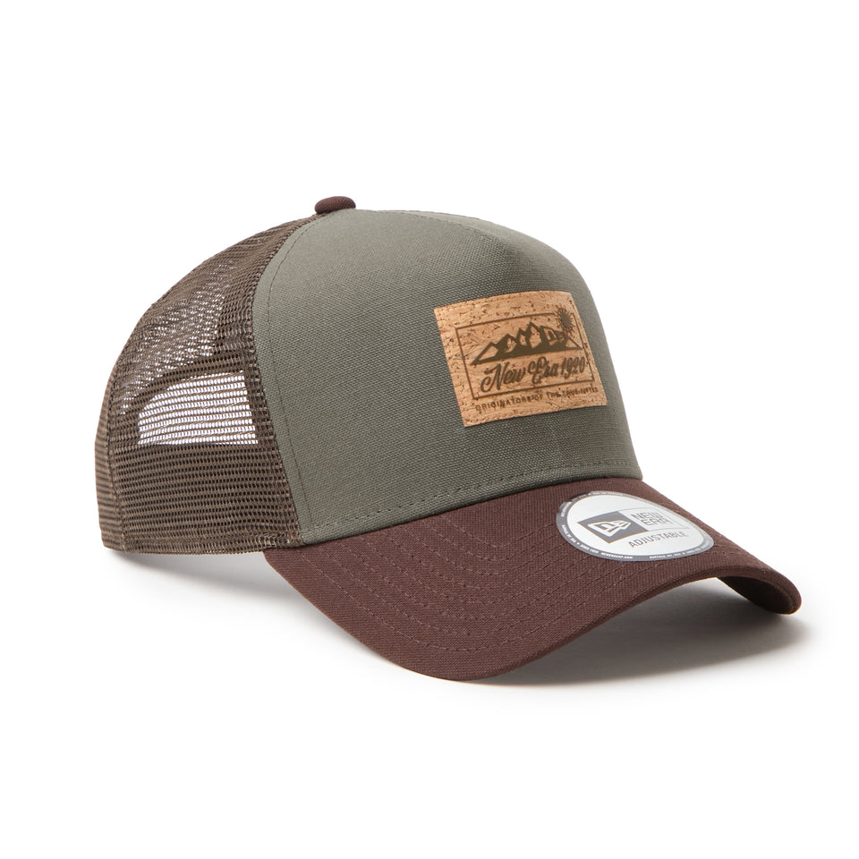 9FORTY A-Frame Trucker Cork Patch コルクパッチ モス/バーントウッド | アウトドア | NEW ERA ニューエラ公式オンラインストア
