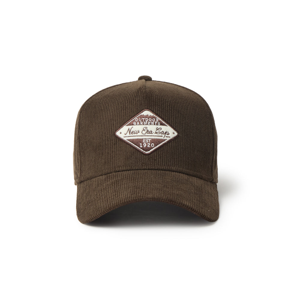 9FORTY A-Frame Corduroy コーデュロイ フェルトワッペン ウォルナット|アウトドア | NEW ERA ニューエラ公式オンラインストア