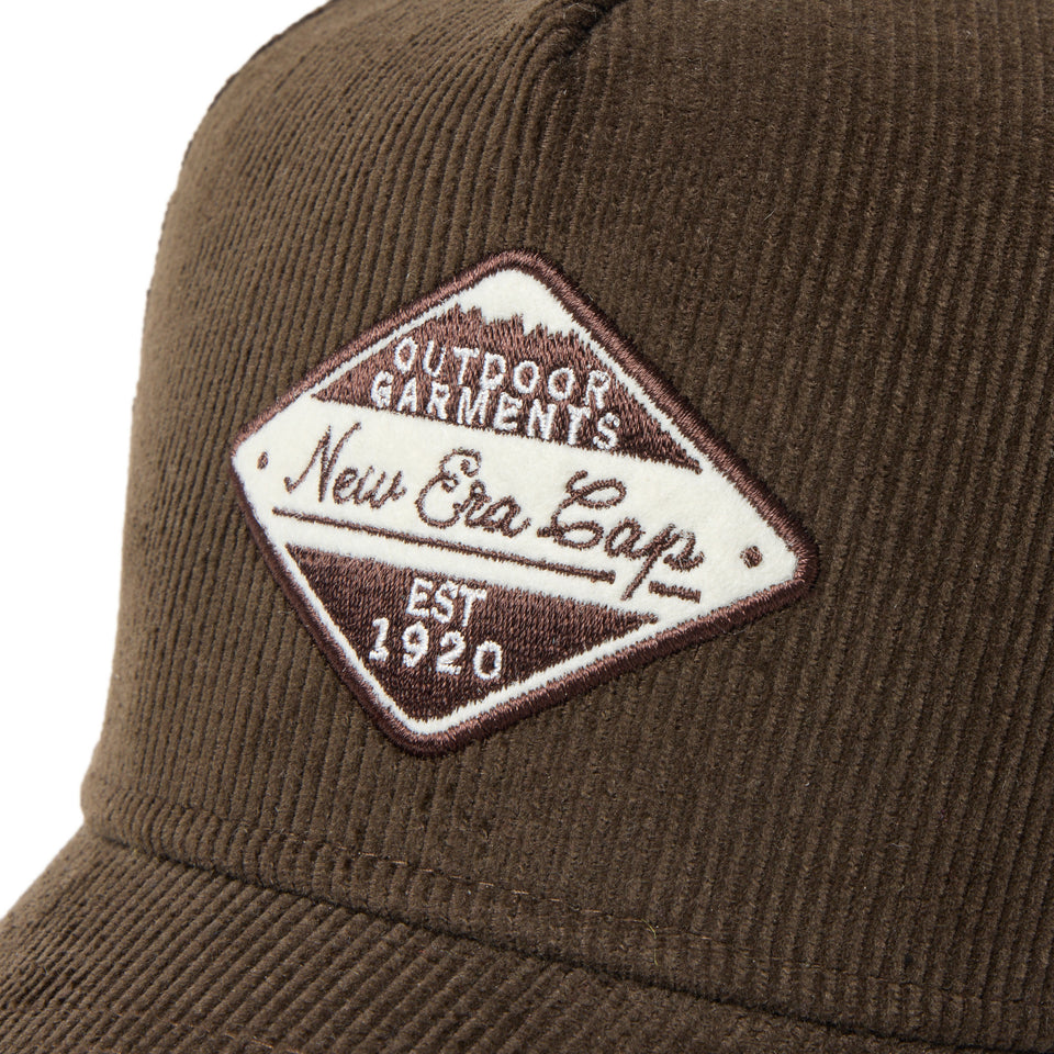 9FORTY A-Frame Corduroy コーデュロイ フェルトワッペン ウォルナット|アウトドア | NEW ERA ニューエラ公式オンラインストア