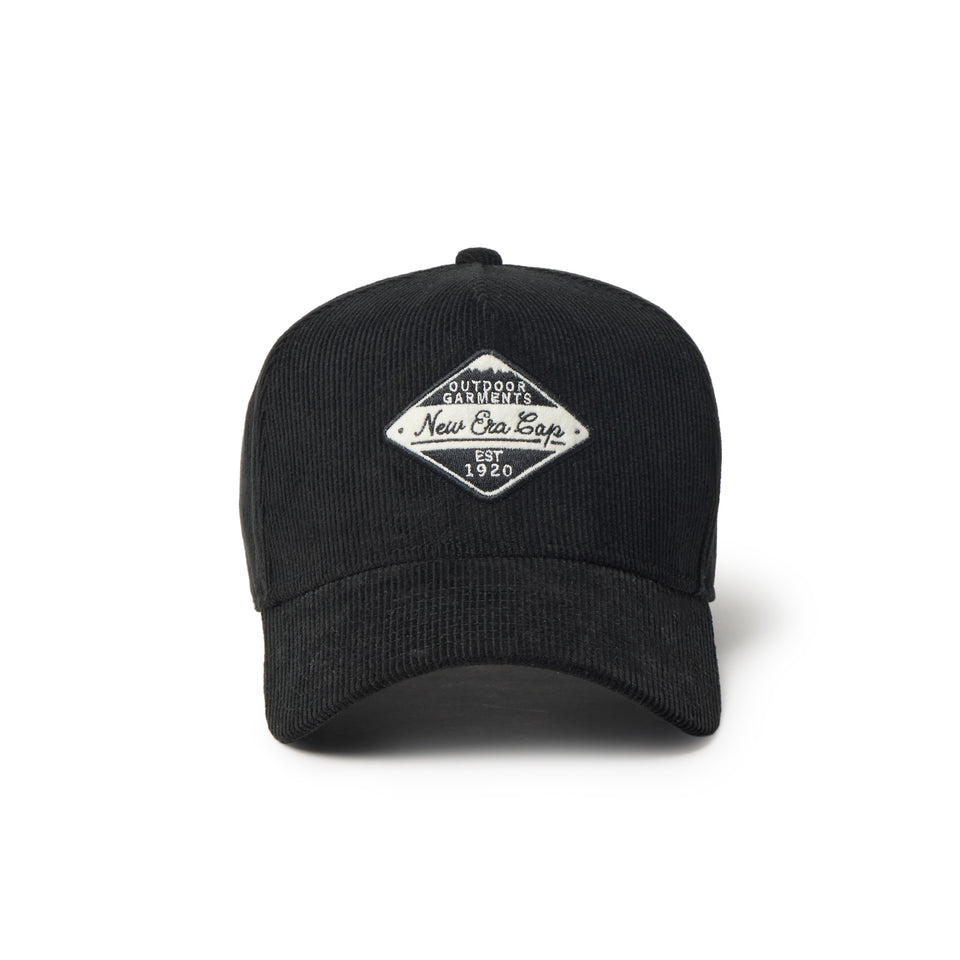 9FORTY A-Frame Corduroy コーデュロイ フェルトワッペン ブラック|アウトドア | NEW ERA ニューエラ公式オンラインストア