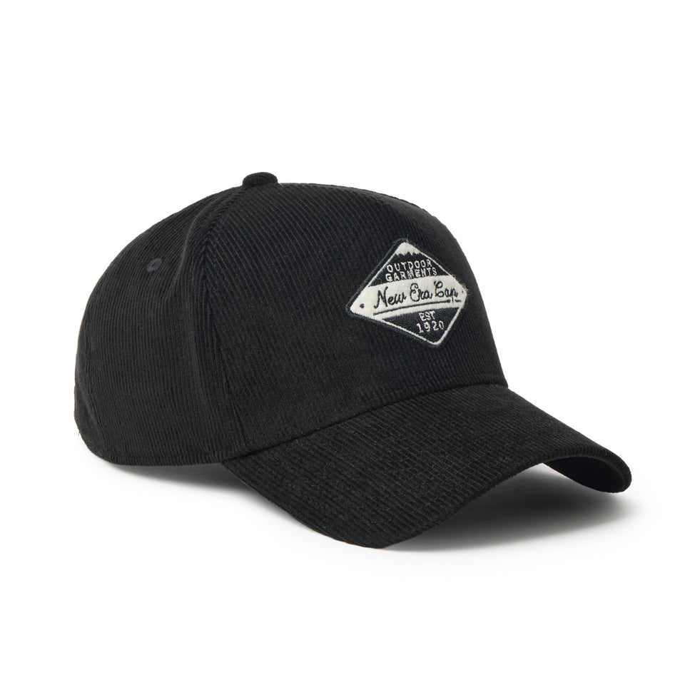 9FORTY A-Frame Corduroy コーデュロイ フェルトワッペン ブラック|アウトドア | NEW ERA ニューエラ公式オンラインストア