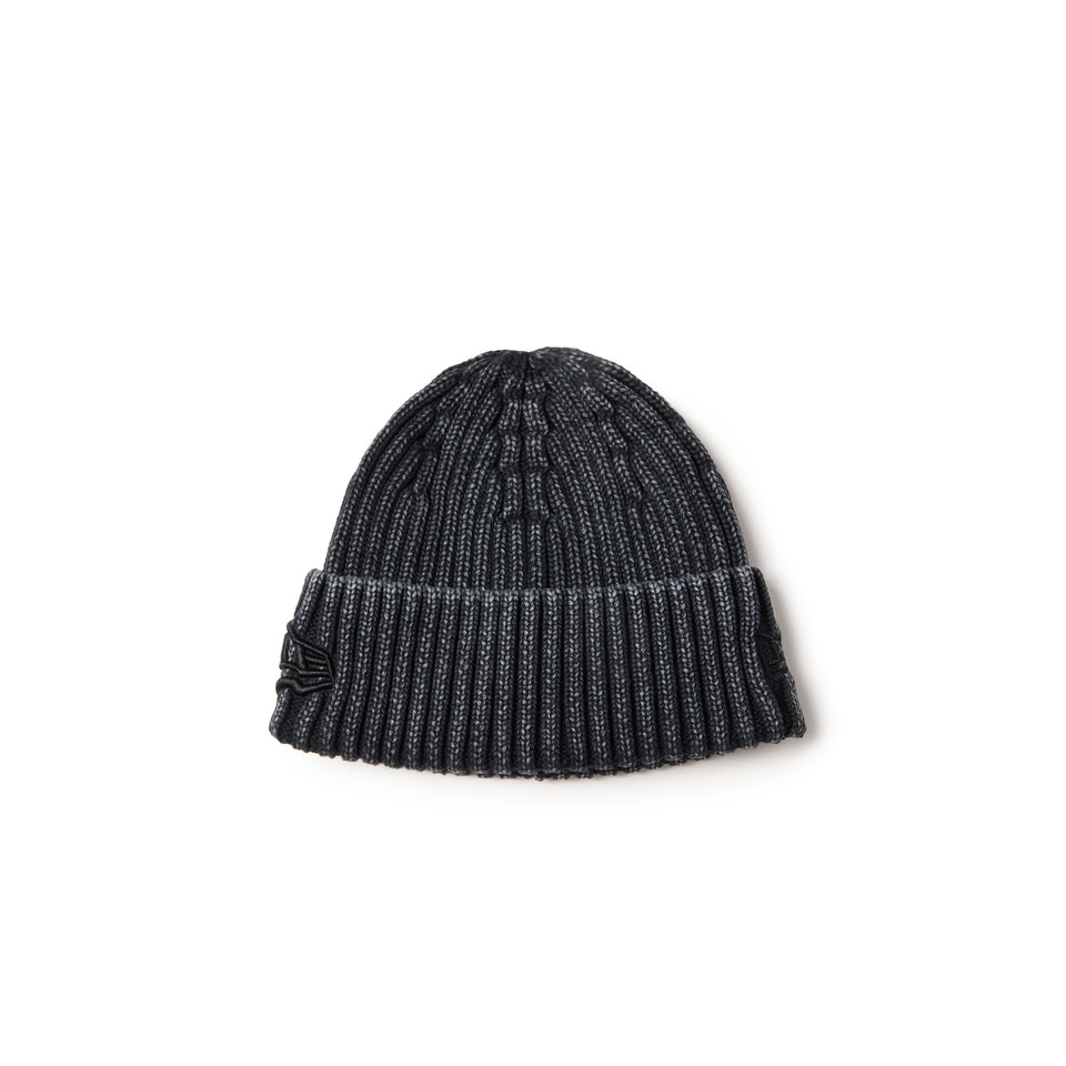 キッズ Youth ベーシック カフニット イタリアンウォッシュ レイズド フラッグロゴ ブラック | NEW ERA ニューエラ公式オンラインストア