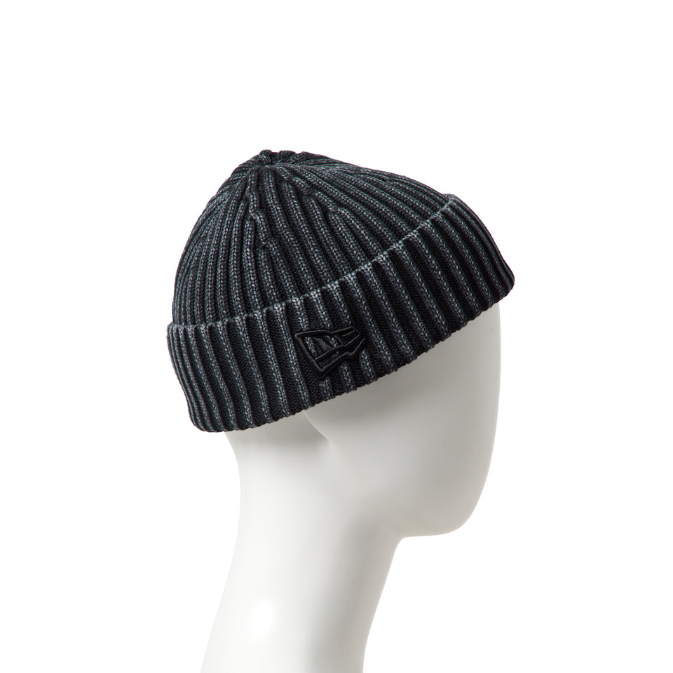 キッズ Youth ベーシック カフニット イタリアンウォッシュ レイズド フラッグロゴ ブラック | NEW ERA ニューエラ公式オンラインストア