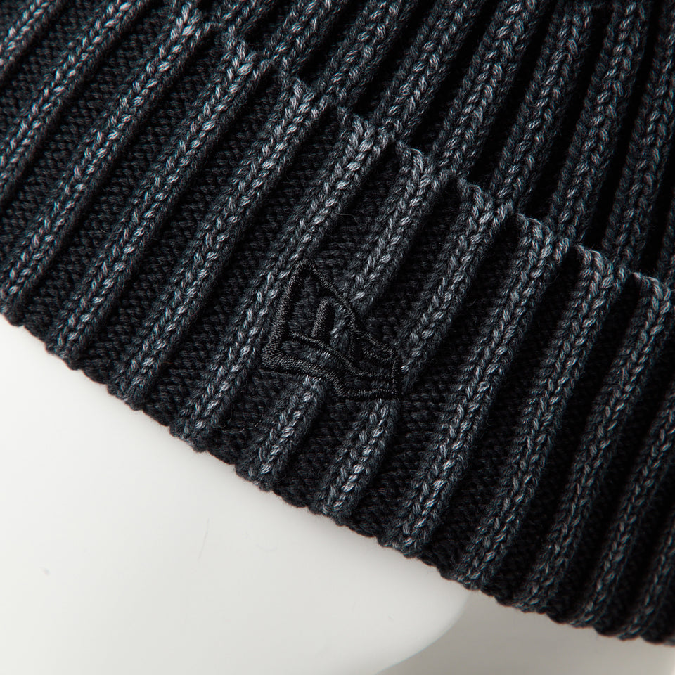 キッズ Youth ベーシック カフニット イタリアンウォッシュ レイズド フラッグロゴ ブラック | NEW ERA ニューエラ公式オンラインストア