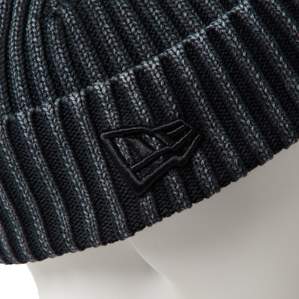 キッズ Youth ベーシック カフニット イタリアンウォッシュ レイズド フラッグロゴ ブラック | NEW ERA ニューエラ公式オンラインストア