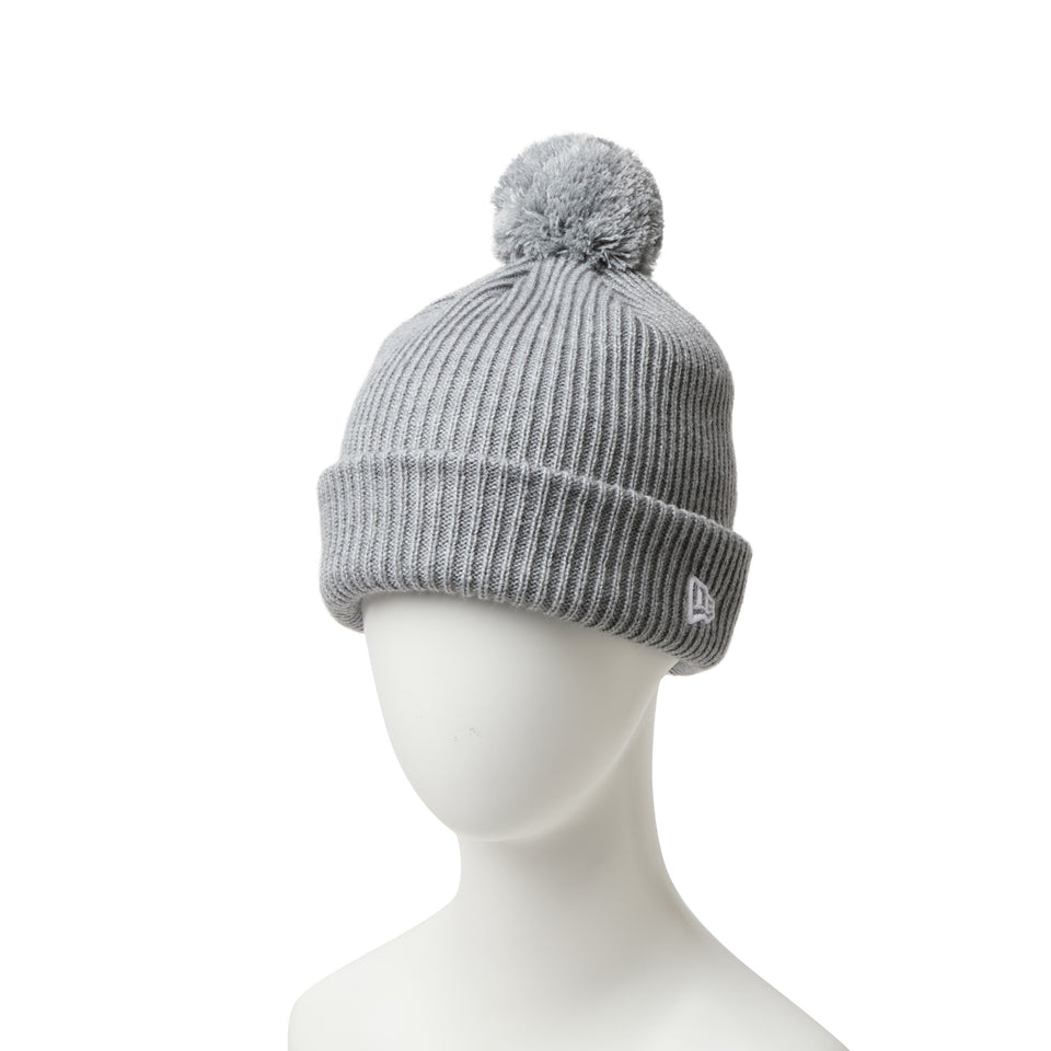 キッズ Youth ポンポン リブニット ヘザーグレー | NEW ERA ニューエラ公式オンラインストア