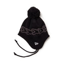 キッズ Youth イヤーフラップ ニット Flag Chain ブラック | NEW ERA ニューエラ公式オンラインストア