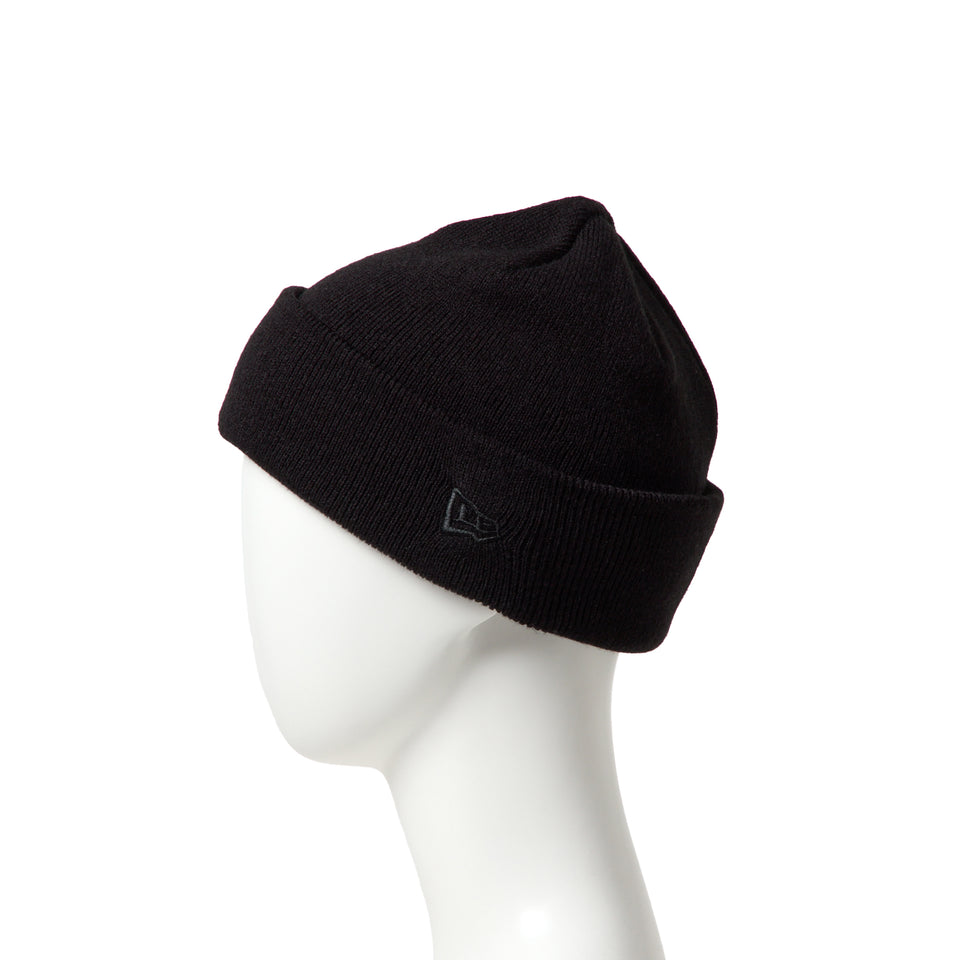 キッズ Youth ベーシック カフニット レイズド フラッグロゴ ブラック | NEW ERA ニューエラ公式オンラインストア