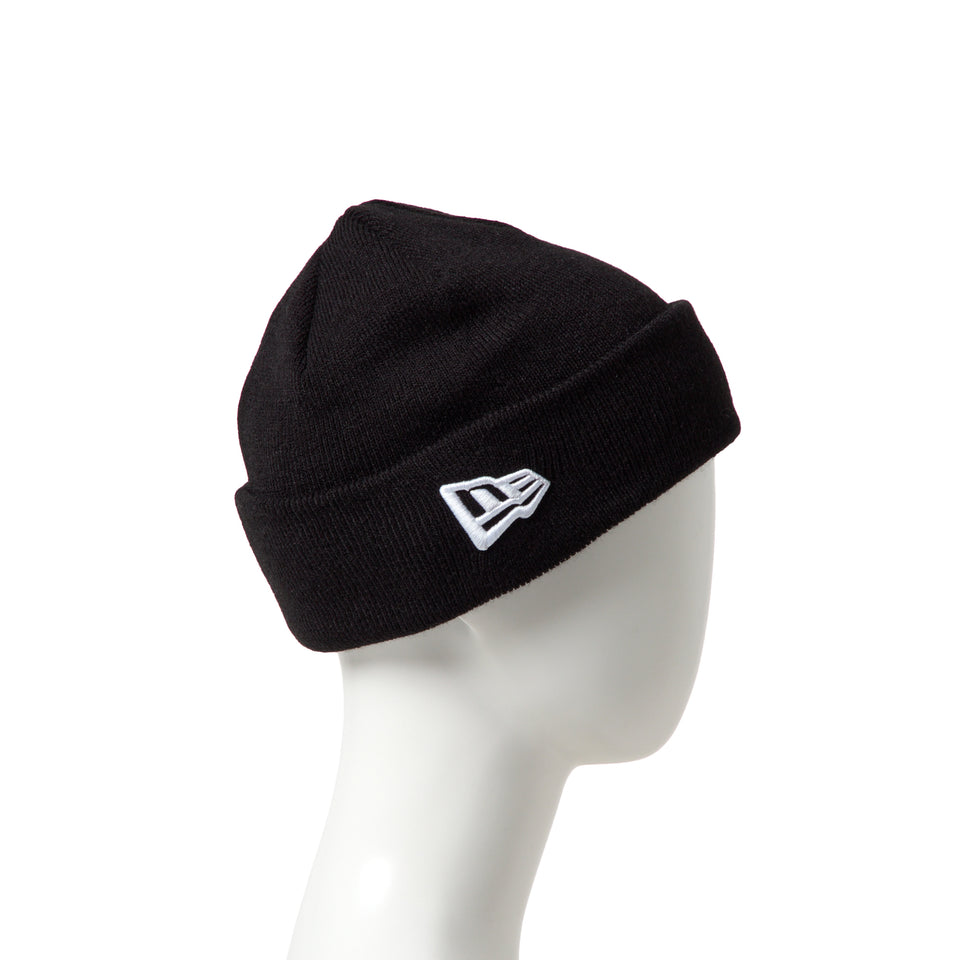 キッズ Youth ベーシック カフニット レイズド フラッグロゴ ブラック | NEW ERA ニューエラ公式オンラインストア
