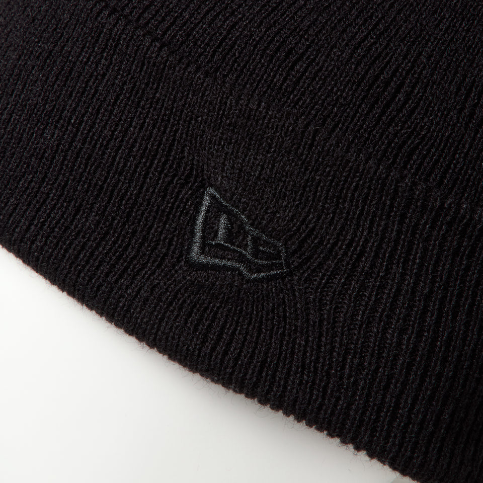 キッズ Youth ベーシック カフニット レイズド フラッグロゴ ブラック | NEW ERA ニューエラ公式オンラインストア
