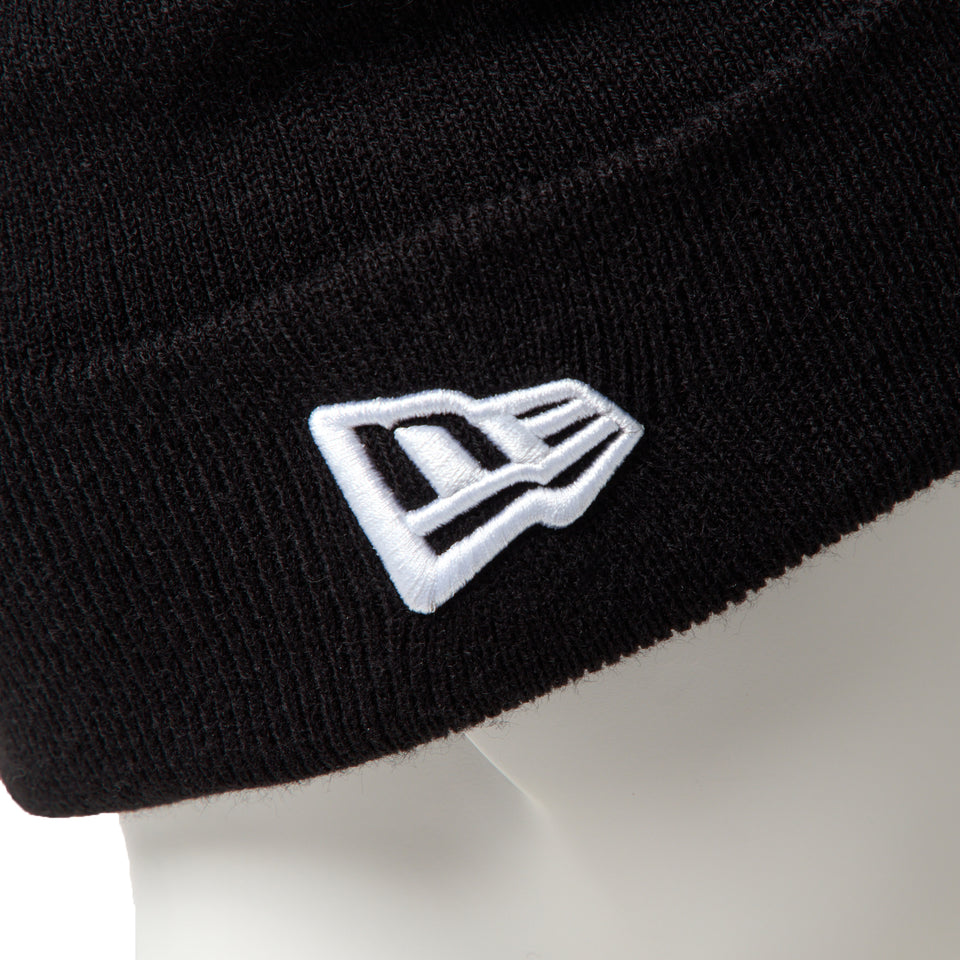 キッズ Youth ベーシック カフニット レイズド フラッグロゴ ブラック | NEW ERA ニューエラ公式オンラインストア