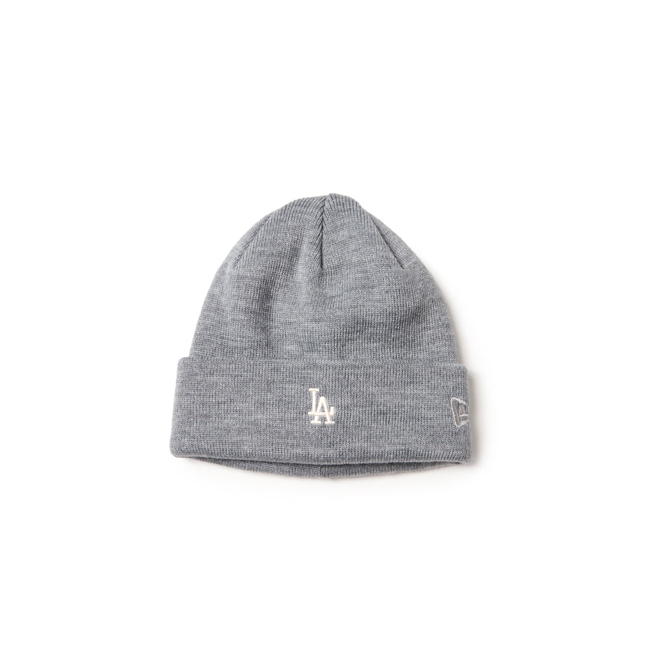 キッズ Youth ベーシック カフニット ロサンゼルス・ドジャース Mini Logo ヘザーグレー | NEW ERA ニューエラ公式オンラインストア