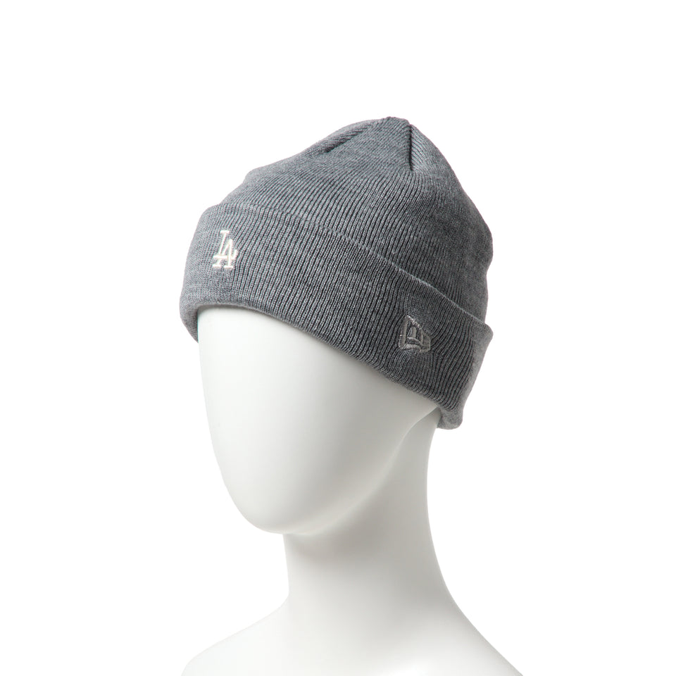 キッズ Youth ベーシック カフニット ロサンゼルス・ドジャース Mini Logo ヘザーグレー | NEW ERA ニューエラ公式オンラインストア