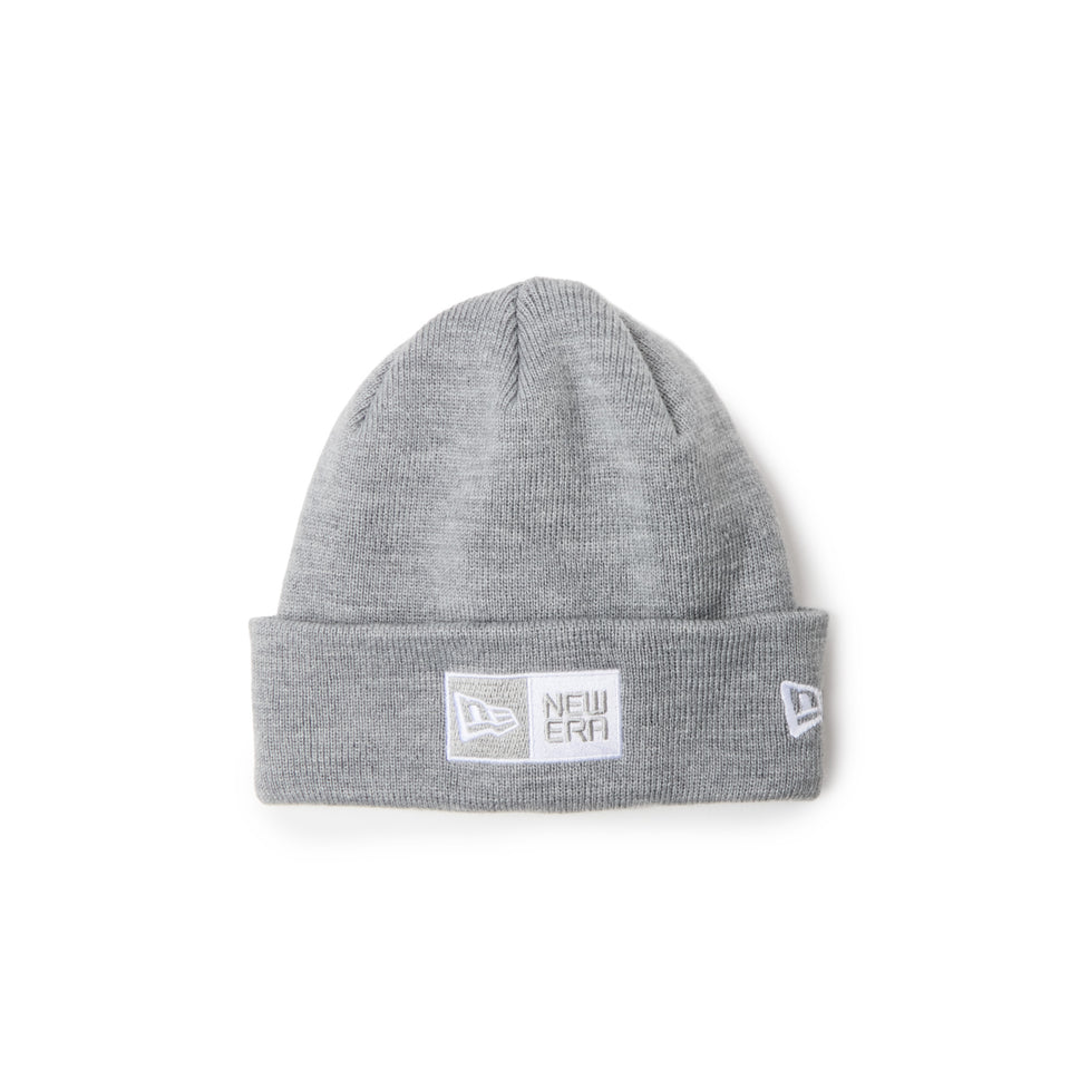 キッズ Youth ベーシック カフニット アーカイブ ボックスロゴ ヘザーグレー | NEW ERA ニューエラ公式オンラインストア