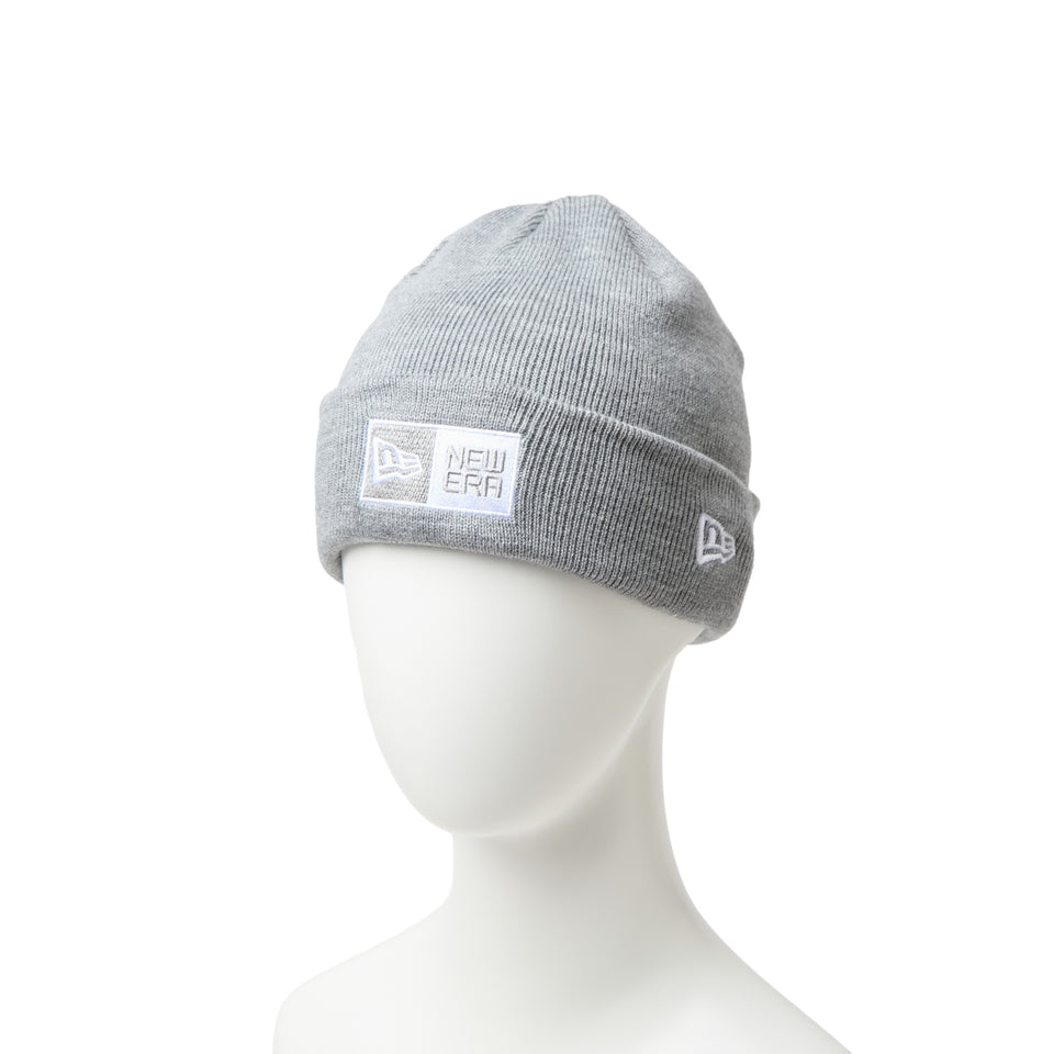 キッズ Youth ベーシック カフニット アーカイブ ボックスロゴ ヘザーグレー | NEW ERA ニューエラ公式オンラインストア