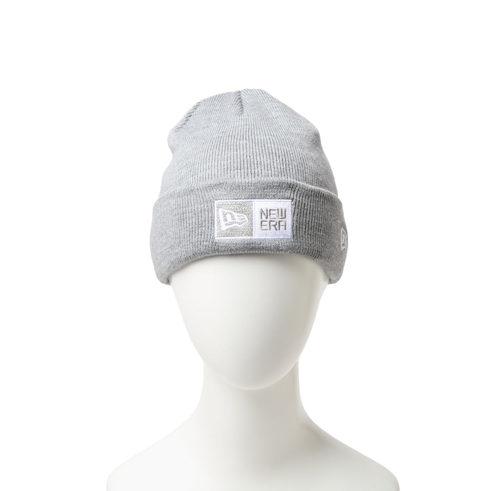 キッズ Youth ベーシック カフニット アーカイブ ボックスロゴ ヘザーグレー | NEW ERA ニューエラ公式オンラインストア