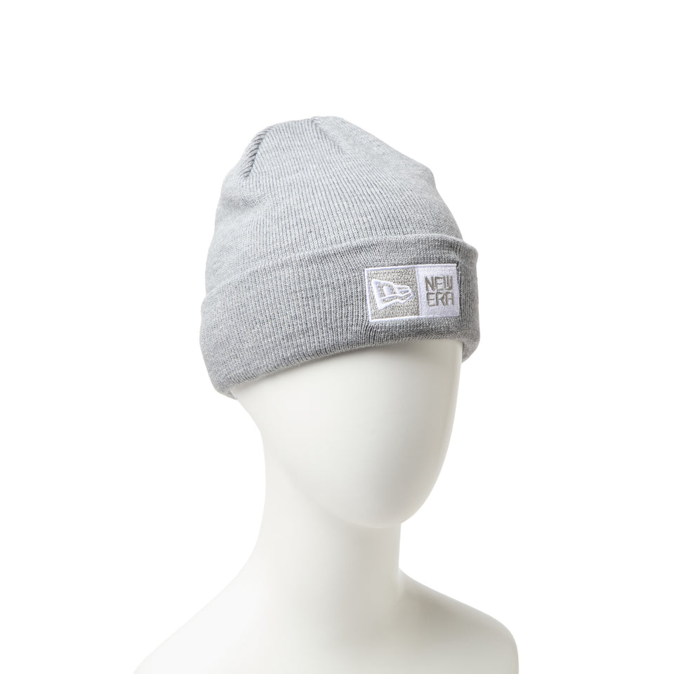 キッズ Youth ベーシック カフニット アーカイブ ボックスロゴ ヘザーグレー | NEW ERA ニューエラ公式オンラインストア