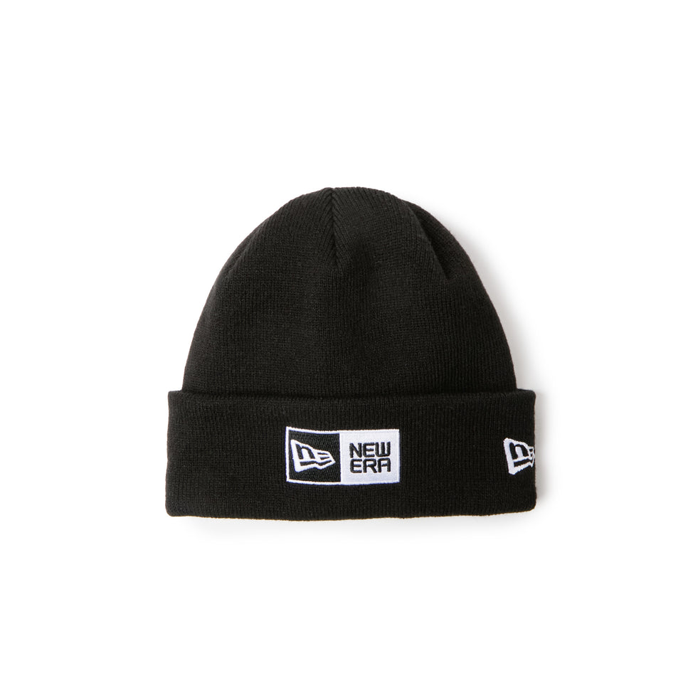 キッズ Youth ベーシック カフニット アーカイブ ボックスロゴ ブラック | NEW ERA ニューエラ公式オンラインストア