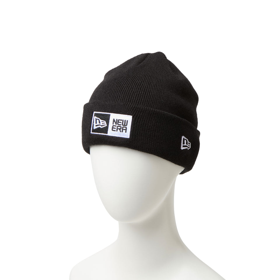 キッズ Youth ベーシック カフニット アーカイブ ボックスロゴ ブラック | NEW ERA ニューエラ公式オンラインストア