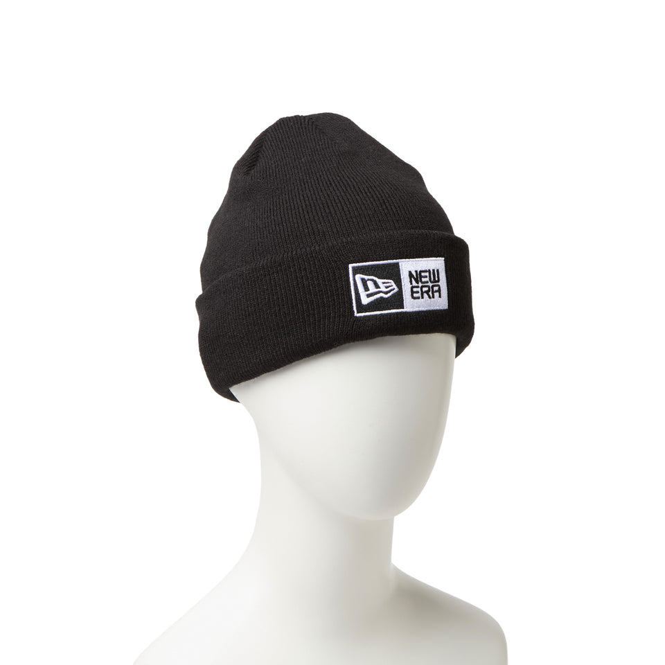 キッズ Youth ベーシック カフニット アーカイブ ボックスロゴ ブラック | NEW ERA ニューエラ公式オンラインストア