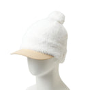 Women's バイザーニット ポンポン シャギー オフホワイト/ドルフィングレー|ゴルフ | NEW ERA ニューエラ公式オンラインストア