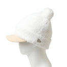 Women's バイザーニット ポンポン シャギー オフホワイト/ドルフィングレー|ゴルフ | NEW ERA ニューエラ公式オンラインストア