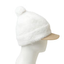 Women's バイザーニット ポンポン シャギー オフホワイト/ドルフィングレー|ゴルフ | NEW ERA ニューエラ公式オンラインストア