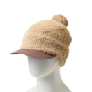 Women's バイザーニット ポンポン シャギー キャメル/グレージュ|ゴルフ | NEW ERA ニューエラ公式オンラインストア