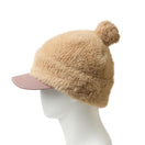 Women's バイザーニット ポンポン シャギー キャメル/グレージュ|ゴルフ | NEW ERA ニューエラ公式オンラインストア