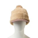 Women's バイザーニット ポンポン シャギー キャメル/グレージュ|ゴルフ | NEW ERA ニューエラ公式オンラインストア