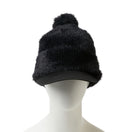 Women's バイザーニット ポンポン シャギー ブラック/ブラック|ゴルフ | NEW ERA ニューエラ公式オンラインストア