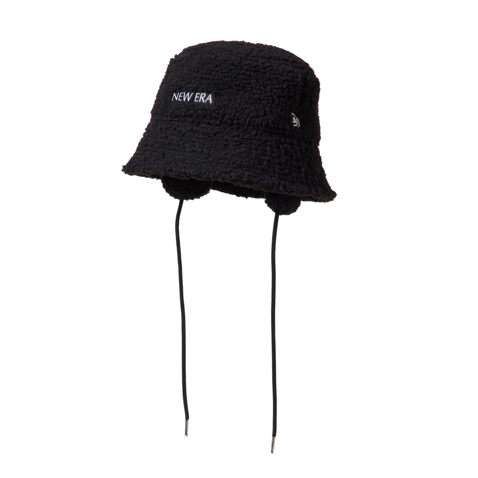 Women's バケット01 セーラーブリム ドッグイヤー ボア ブラック|ゴルフ | NEW ERA ニューエラ公式オンラインストア