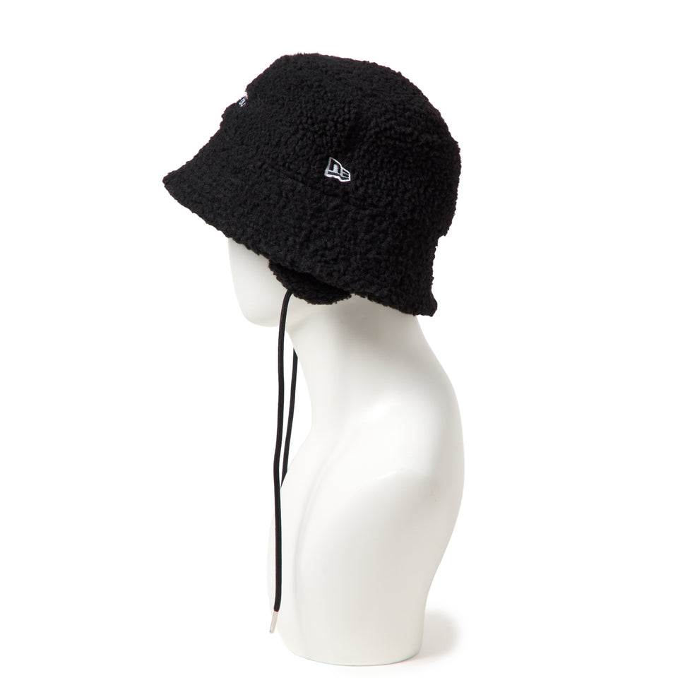 Women's バケット01 セーラーブリム ドッグイヤー ボア ブラック|ゴルフ | NEW ERA ニューエラ公式オンラインストア