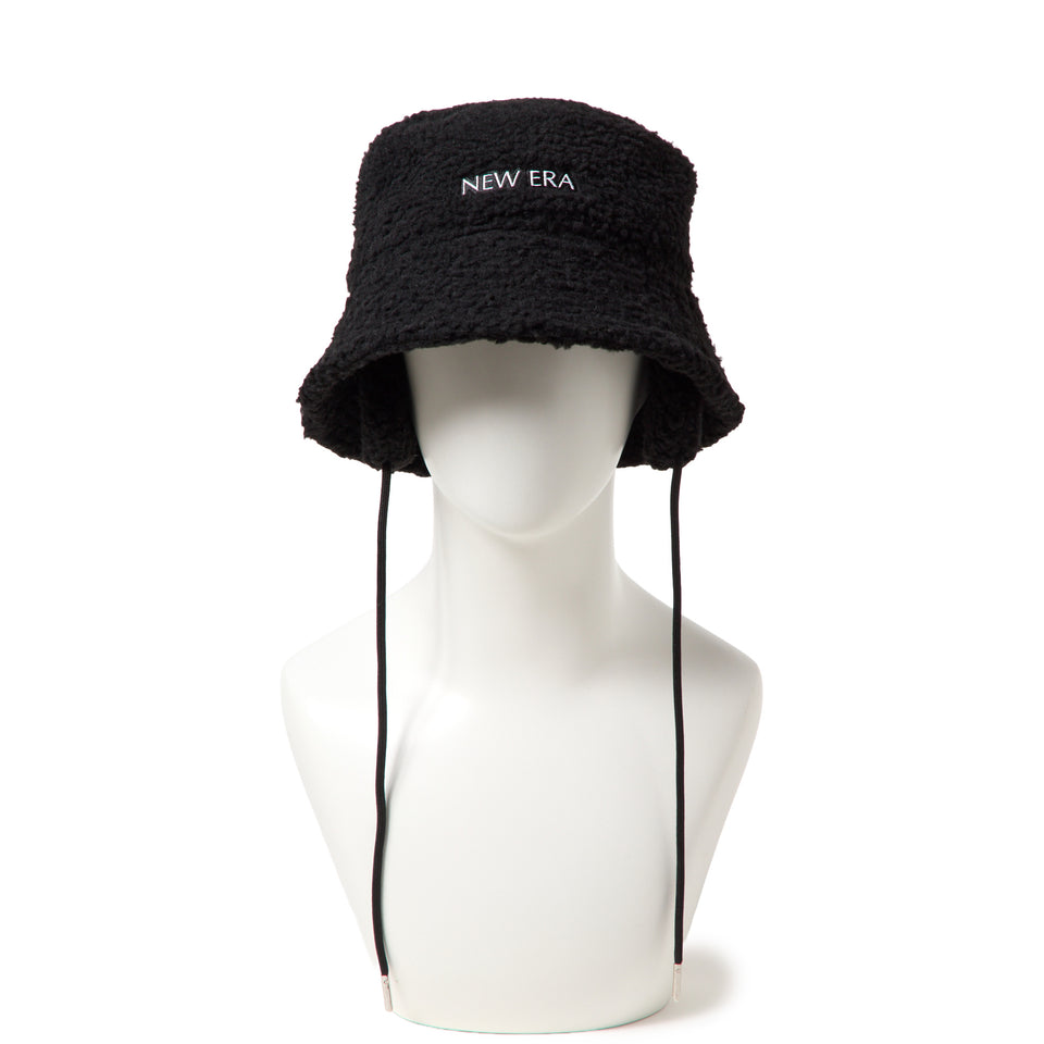 Women's バケット01 セーラーブリム ドッグイヤー ボア ブラック|ゴルフ | NEW ERA ニューエラ公式オンラインストア